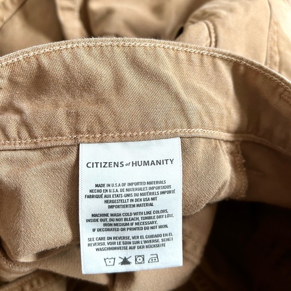 CITIZENS OF HUMANITY leah carpenter short cotton made in USA utility size 29 - Picture 8 of 14